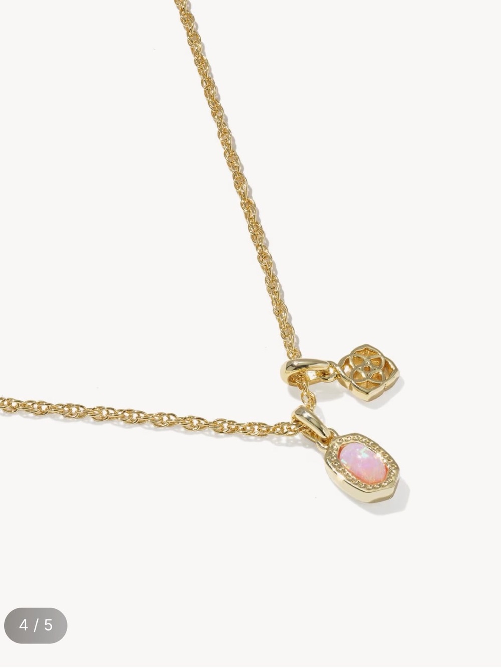 NWT Kendra Scott Mini Elisa Drop Necklace - Picture 3 of 6